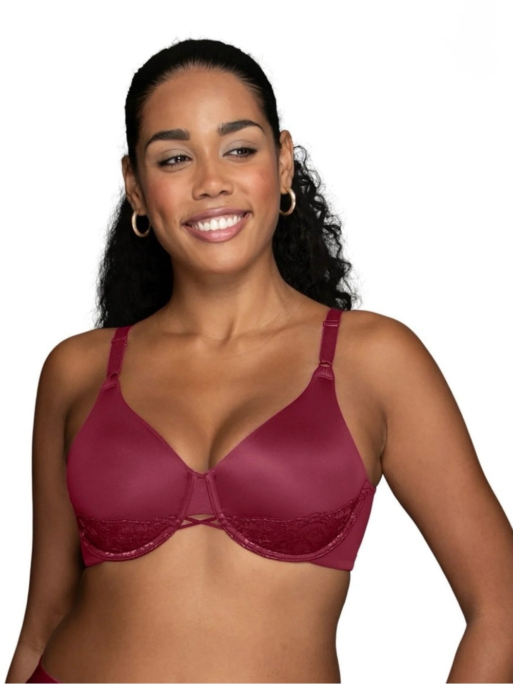 Vanity Fair Radiant Back Smoothing Underwire Bras 42C Beige Magenta LOT OF 2 - Picture 4 of 16